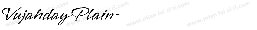 Vujahday Plain字体转换